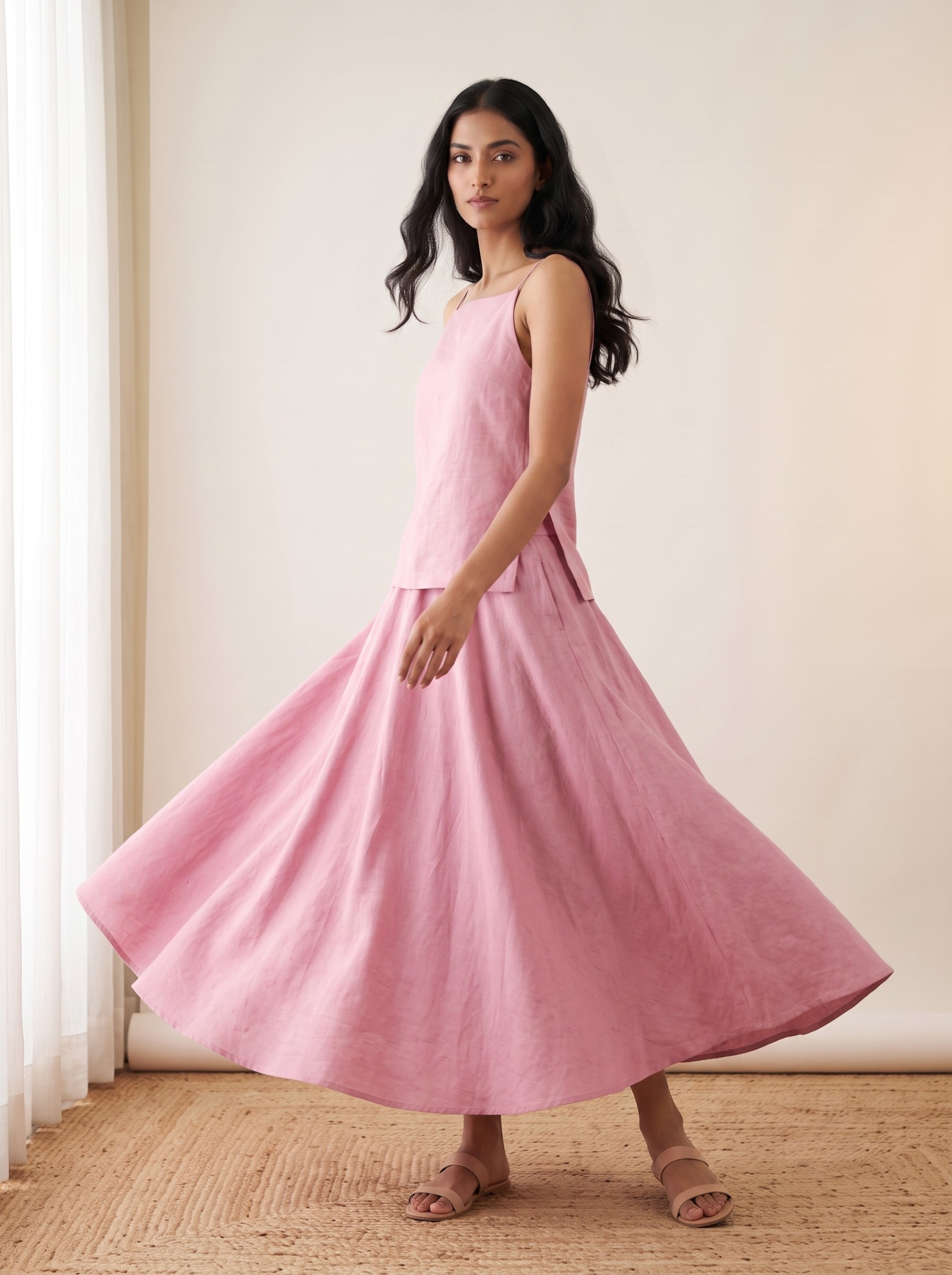Blush Linen Co-ord Set